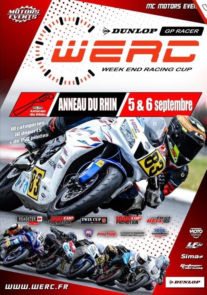 Affiche officielle de la WERC à l'Anneau du Rhin