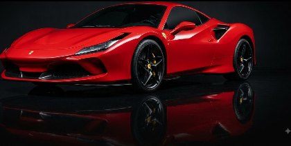 Ferrari de la flotte de stages, vue trois quarts avant