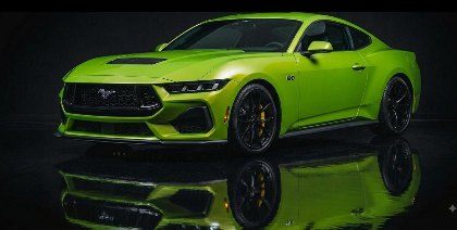 Ford Mustang de la flotte de stages, vue trois quarts avant